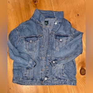 Cute oversized jean jacket